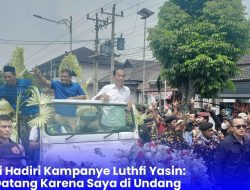 Jokowi Hadiri Kampanye Luthfi Yasin: Saya Datang Karena Saya di Undang
