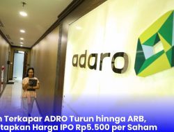 Saham Terkapar ADRO Turun hingga ARB, dan Tetapkan Harga IPO Rp5.500 per Saham