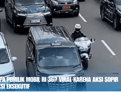 Siapa Pemilik Mobil RI 36? Viral karena Aksi Sopir Taksi Eksekutif