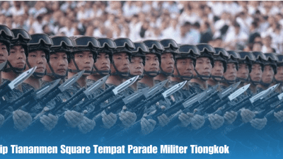 Tiananmen Square Tempat Parade Militer Tiongkok