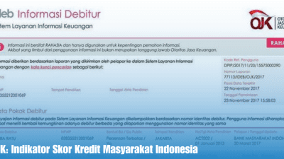 SLIK: Indikator Skor Kredit Masyarakat Indonesia