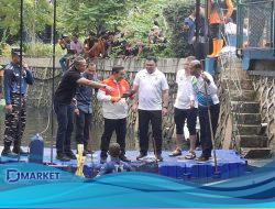 Pramono Tinjau Penangkapan Ikan Sapu-Sapu di Jakut, Capai 200 Kg