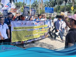 Buruh Demo di Menara Indomaret PIK, Tuntut Pembayaran Upah Lembur