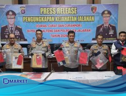 Polresta Palangka Raya Cetak Prestasi, Ungkap 5 Kasus Kejahatan Jalanan