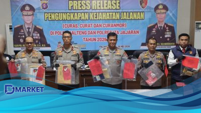 Polresta Palangka Raya Cetak Prestasi, Ungkap 5 Kasus Kejahatan Jalanan