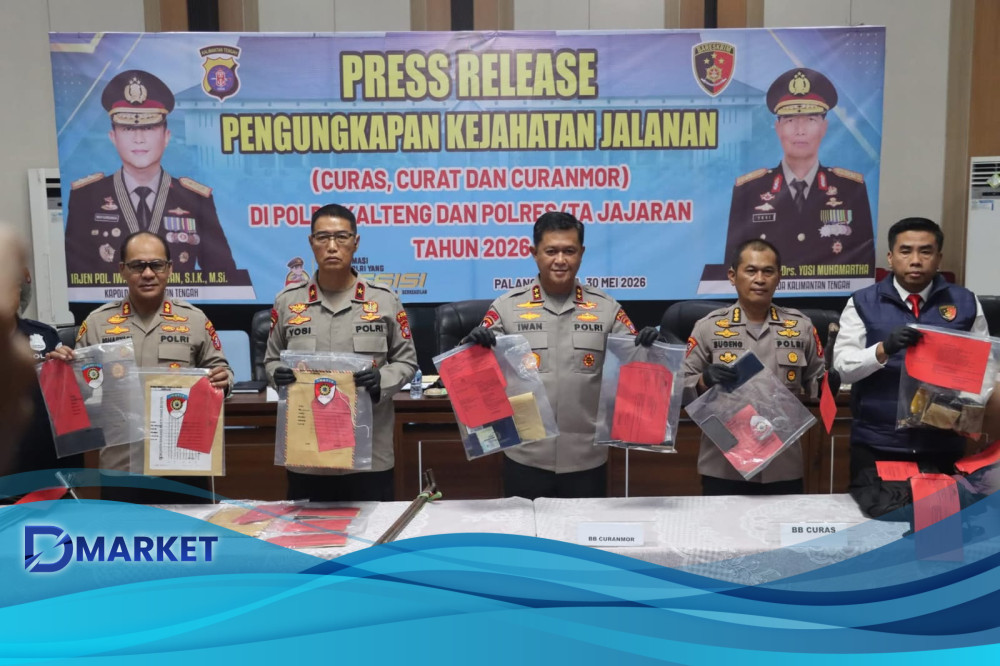 Polresta Palangka Raya Cetak Prestasi, Ungkap 5 Kasus Kejahatan Jalanan