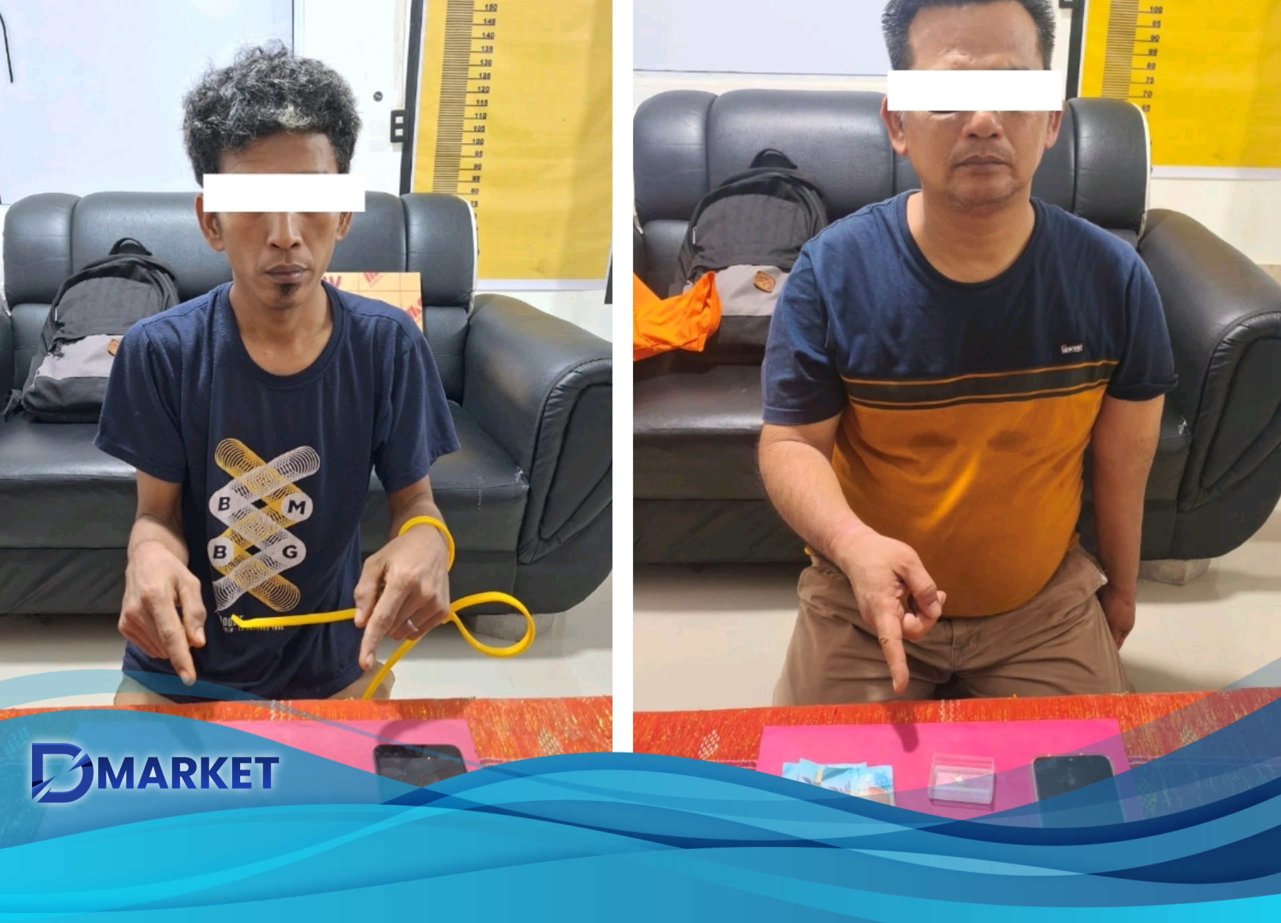 Polsek Mandau Ringkus Dua Pengedar Narkoba dalam Grebek Malam Hari