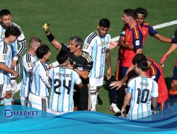 Mantan Wasit Spanyol: Pemain Bintang Argentina Tak Layak Kartu Merah