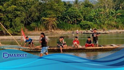 Perahu Tradisional dan Wisata Dadakan Bersemi di Sungai Serayu Surut