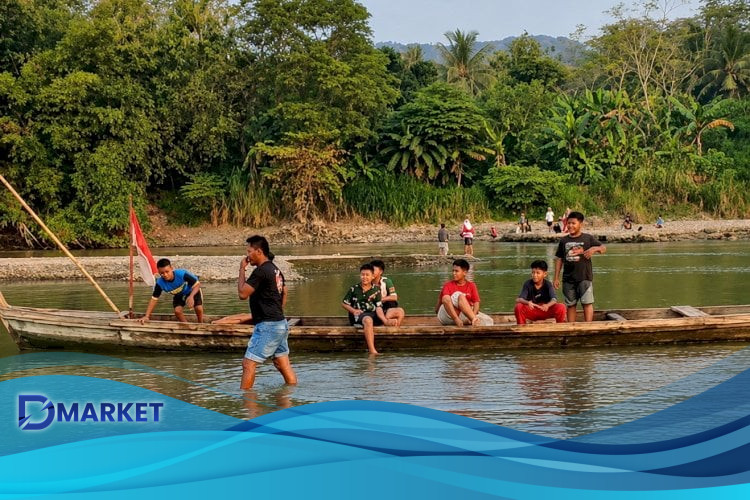 Perahu Tradisional dan Wisata Dadakan Bersemi di Sungai Serayu Surut