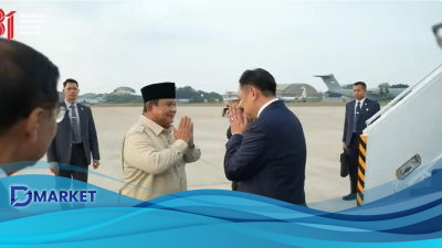 Prabowo Sambut Kembali PM Thailand di Halim dengan Salam Hormat